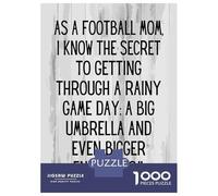Jigsaw Puzzles 1000 Pieces for Adults As A Football Mom Adult Jigsaw Relax Games Difficult Challenge Help The Brain Exercise 38x26cm/1000pcs