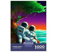 Jigsaw Puzzles 1000 Pieces for Adults Astronaut Honeymoon Adult Puzzles Toy Wall Decor But Fun And Humorous Help The Brain Exercise 52x38cm/1000pcs