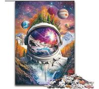 Jigsaw Puzzles 1000 Pieces for Adults Astronaut Mountains Puzzle Home Activity for Holidays, Birthdays, And Family Game Nights (size 26x38cm)