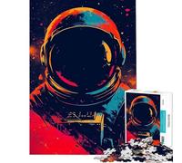 Jigsaw Puzzles 1000 Pieces for Adults Astronauts Moon Ascent Jigsaw Anti-Stress Toys Precision Cutting Deal As Gifts for The Whole Family (Size 38x52cm)