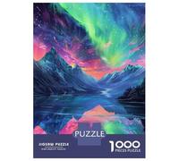 Jigsaw Puzzles 1000 Pieces for Adults Aurora Borealis Reflections Jigsaws for Adults Fun Games A Work of Art Deal As Gifts for The Whole Family 52x38cm/1000pcs