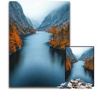 Jigsaw Puzzles 1000 Pieces for Adults Autumn River Valley Wooden Puzzles Challenging Brain Teaser Family Activity Home Decor 1000 PCS(75x50cm)