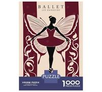 Jigsaw Puzzles 1000 Pieces for Adults Ballet Dancer with Butterfly Wings Jigsaw for Adults Family Games A Work of Art Help The Brain Exercise 70x50cm/1000pcs