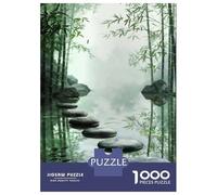 Jigsaw Puzzles 1000 Pieces for Adults Bamboo Harmony Steps Adult Jigsaw Relax Games Difficult Challenge Help The Brain Exercise 70x50cm/1000pcs