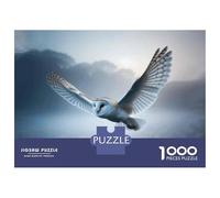 Jigsaw Puzzles 1000 Pieces for Adults Barn Owl Wall Art Print-1 Jigsaw Puzzle Relax Games Precision Cutting Unique Birthday And Gifts 52x38cm/1000pcs