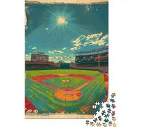 Jigsaw Puzzles 1000 Pieces for Adults Baseball Stadium Art Print-7 Adult Jigsaw Relax Games Difficult Challenge Help The Brain Exercise 38x26cm/1000pcs