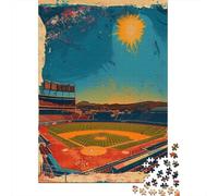 Jigsaw Puzzles 1000 Pieces for Adults Baseball Stadium Sunset View Adult Puzzles Toy Wall Decor But Fun And Humorous Help The Brain Exercise 52x38cm/1000pcs