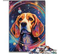 Jigsaw Puzzles 1000 Pieces for Adults Beagle Dog In The Galaxy 1000 Piece Jigsaw Puzzle Toys Gift Educational Intellectual Decompressing Fun Family Game Size 26X38CM