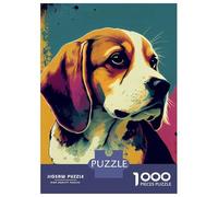Jigsaw Puzzles 1000 Pieces for Adults Beagle Pop Art Dog Puzzle for Adults Hands-on Game Improve Memory Deal As Gifts for The Whole Family 52x38cm/1000pcs