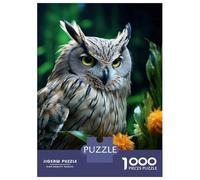 Jigsaw Puzzles 1000 Pieces for Adults Beautiful Owl Wall Art Print Jigsaw Puzzle Anti-Stress Toys Home Decoration Help The Brain Exercise 52x38cm/1000pcs