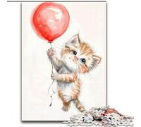 Jigsaw Puzzles 1000 Pieces for Adults Beautiful Watercolor Cat Jigsaw Made of cardboard,Relaxing Entertainment, Home Decor 1000pcs(26x38cm)
