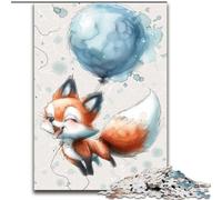 Jigsaw Puzzles 1000 Pieces for Adults Beautiful Watercolor Fox Jigsaw Made of Wood,Relaxing Entertainment, Home Decor 1000pcs(50x75cm)