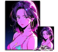 Jigsaw Puzzles 1000 Pieces for Adults Beautiful Woman Anime Paper Jigsaw Perfect for Christmas Halloween Easter New Year 1000 PCS(38x26cm)