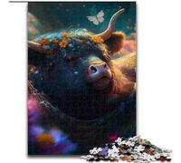 Jigsaw Puzzles 1000 Pieces for Adults Beautiful Yak Made of Wood, Fun at Home Activities, Birthday Present, Travel Gifts 50x75cm for Family Interactive Game