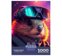 Jigsaw Puzzles 1000 Pieces for Adults Beaver Futuristic Puzzles for Adults Family Games Wall Decoration Stress Reduction Gifts 70x50cm/1000pcs