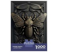 Jigsaw Puzzles 1000 Pieces for Adults Bee Gold Relief Deco Adult Jigsaw Puzzle DIY Toys Birthday Present Stress Reduction Gifts 52x38cm/1000pcs