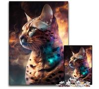Jigsaw Puzzles 1000 Pieces for Adults Bengal Cat Nebula Jigsaw Puzzles for Adults Gift for Men And Women, Daily & Special Occasion 26X38CM/10.23x14.96inch