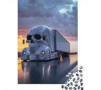 Jigsaw Puzzles 1000 Pieces for Adults Big Truck Puzzle for Adults Cardboard Puzzles Family Games 1000pcs (75x50cm)