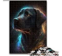 Jigsaw Puzzles 1000 Pieces for Adults Black Labrador 1000 Piece Jigsaw Puzzle Toys Gift Educational Intellectual Decompressing Fun Family Game Size 26X38CM