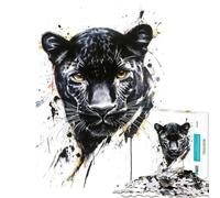 Jigsaw Puzzles 1000 Pieces for Adults Black Panther Watercolor Fun Activities at Home For Family Fun Impossible Game for And from 14 Years And over (50x75cm)