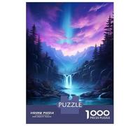 Jigsaw Puzzles 1000 Pieces for Adults Blue Waterfalls And Sky Puzzle for Adults Hands-on Game Improve Memory Deal As Gifts for The Whole Family 38x26cm/1000pcs