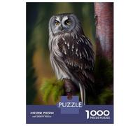 Jigsaw Puzzles 1000 Pieces for Adults Boreal Owl Puzzle for Adults Family Game Wall Decoration for Birthday, Chrismas 52x38cm/1000pcs