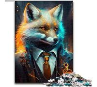 Jigsaw Puzzles 1000 Pieces for Adults Boss Black Leopard Made of Wood, Unique DIY Home Decor Gift Idea 50x75cm Challenging Brain Teaser - Relaxing Toy for Teenagers