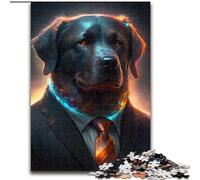 Jigsaw Puzzles 1000 Pieces for Adults Boss Labrador Made of Wood, for Teenagers & Teens, Ideal Birthday 50x75cm DIY Art Decor
