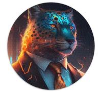 Jigsaw Puzzles 1000 Pieces for Adults Boss Leopard 1000 Piece Jigsaw Puzzles for Adults Intricate Design for Teenagers,DIY Decor,and Brain-Boosting Fun (67.5x67.5cm)