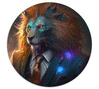 Jigsaw Puzzles 1000 Pieces for Adults Boss Lion Paper Jigsaw Puzzles Gift DIY Fun Suitable for Home Living Room Office Decoration 1000pcs (67.5x67.5cm)