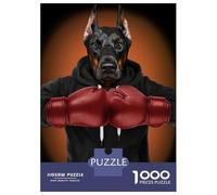 Jigsaw Puzzles 1000 Pieces for Adults Boxer Doberman Puzzle for Adults Hands-on Game Improve Memory Deal As Gifts for The Whole Family 70x50cm/1000pcs