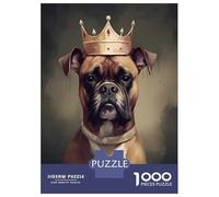 Jigsaw Puzzles 1000 Pieces for Adults Boxer Dog Visionary Jigsaws for Adults Relax Games Improve Memory Stress Reduction Gifts 38x26cm/1000pcs