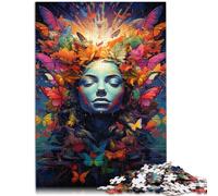 Jigsaw Puzzles 1000 Pieces for Adults butterfly girl Challenging Difficult Puzzle 26x38cm deal as gifts for the whole family