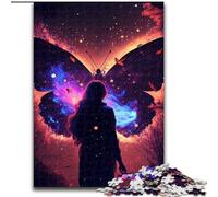 Jigsaw Puzzles 1000 Pieces for Adults Butterfly Magic Made of Wood, Unique DIY Home Decor Gift Idea 50x75cm Brain Teaser Game for Teenagers, Perfect