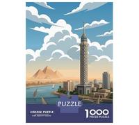 Jigsaw Puzzles 1000 Pieces for Adults Cairo, Egypt Travel Jigsaws for Adults Relax Games Improve Memory Stress Reduction Gifts 52x38cm/1000pcs