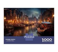 Jigsaw Puzzles 1000 Pieces for Adults Canal Boat Ride in Venice Adult Jigsaw Toy Wall Decor Home Decoration Deal As Gifts for The Whole Family 52x38cm/1000pcs