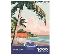 Jigsaw Puzzles 1000 Pieces for Adults Cancun Mexico Beach Travel Puzzle for Adults Toy Wall Decor Hand Speed Race Stress Reduction Gifts 38x26cm/1000pcs