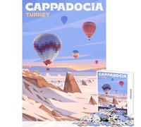 Jigsaw Puzzles 1000 Pieces for Adults Cappadocia Hot Air Balloons Adult Jigsaw Puzzles Precision Cutting Challenging To Complete Toy Intellectual Game (38x26cm)