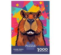 Jigsaw Puzzles 1000 Pieces for Adults Capybara Portrait Jigsaws for Adults Fun Games Stress Reliever Help The Brain Exercise 70x50cm/1000pcs