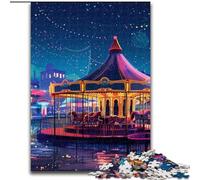 Jigsaw Puzzles 1000 Pieces for Adults Carousel of Colours Jigsaw Puzzle Made of cardboard,Perfect for Halloween, Christmas, Birthday Gift 1000pcs(26x38cm)