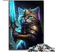 Jigsaw Puzzles 1000 Pieces for Adults Cat Holding First Mythic Jigsaw Puzzles for Adults size 50x75cm Brain Teaser Game for Teenagers, Perfect