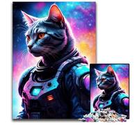 Jigsaw Puzzles 1000 Pieces for Adults Cat Warriors Jigsaw Puzzles for Adults Perfect DIY Art Decor Or Birthday Gift 1000 PCS(38x26cm)