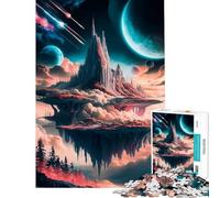 Jigsaw Puzzles 1000 Pieces for Adults Celestial Castle Realms 1000 Jigsaw Puzzle DIY Toys Learning Educational Christmas Birthday Gifts (50x75cm)