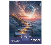 Jigsaw Puzzles 1000 Pieces for Adults Celestial Stairway Jigsaws for Adults Fun Games Stress Reliever Help The Brain Exercise 52x38cm/1000pcs