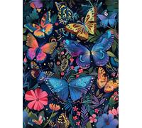 Jigsaw Puzzles 1000 Pieces for Adults, Challenging & Brainteasing Adult Jigsaw Puzzles 1000 pieces, Difficult Puzzles, For Men/Women Midnight Butterfly