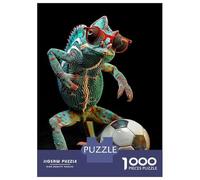 Jigsaw Puzzles 1000 Pieces for Adults Chameleon Soccer Player Adult Puzzles Toy Wall Decor But Fun And Humorous Help The Brain Exercise 70x50cm/1000pcs