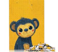 Jigsaw Puzzles 1000 Pieces for Adults Cheeky Monkey Art Puzzle for Adults Woodenboard Puzzles Family Fun Jigsaws Puzzles 1000pcs (75x50cm)