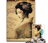 Jigsaw Puzzles 1000 Pieces for Adults Cherry Blossom Geisha Toy Intellectual Game Birthday Present Secret Santa Gifts (size 50x75cm)
