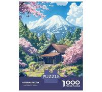 Jigsaw Puzzles 1000 Pieces for Adults Cherry Blossom Retreat-2 Jigsaw for Adults Fun Games Presents for Women Help The Brain Exercise 52x38cm/1000pcs