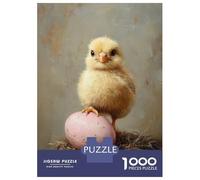 Jigsaw Puzzles 1000 Pieces for Adults Chick And Pink Egg Jigsaws for Adults Fun Games A Work of Art Deal As Gifts for The Whole Family 38x26cm/1000pcs